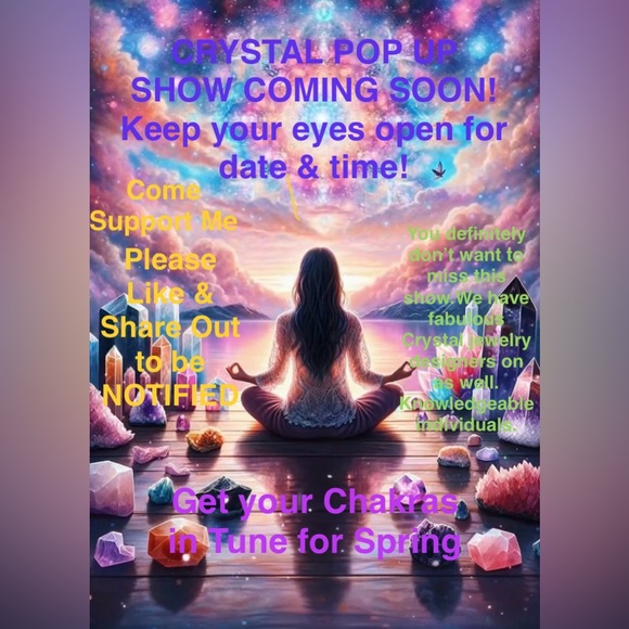handmade Jewelry - PLEASE LIKE & SHARE OUT🔮🪬GET YOUR CHAKRAS IN TUNE FOR SPRING. CRYSTAL SHOW.